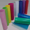 Color red production PET decorative film Blue translucent 3D glasses can be cut PET purple with glue. 