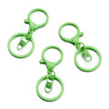 St.kunkka 5pcs 30x68mm Alloy Painted Figure Eight Three-Piece Key Chain For DIY Key Jewelry Making. 
