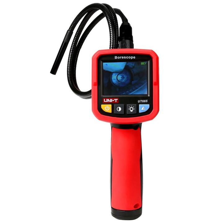 KOGEEK UNI-T UT665 Industrial Borescope Professional Endoscope Vehicle Maintenance Inspection Pipeline Detector with Waterproof Snake Camera Probe