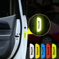 【Mary DAI Store】CK3224#9.3*2.5cm 4 Car anti-collision strips reflective stickers traffic safety warning stickers door opening. 