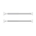 2X Telescopic Adjustable Rod Clothes Dryer Tension Rod Bathroom Rail Can Be Used for 27.56-39.37In Space.