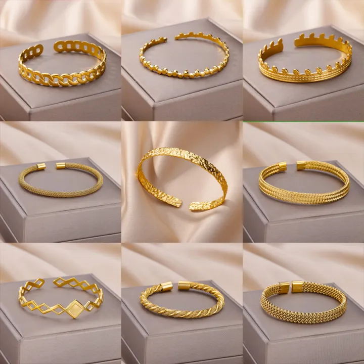 Gold%20Color%20Bangle%20Bracelet%20for%20Women%20Open%20Adjustable%20Stainless%20Steel%20Cuff%20Bracelets%202024%20Trend%20Couple%20Jewelry%20pulseras%20mujer%20-%20Image%206