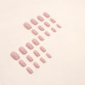 24Pcs Pink Fake Nails with Glue DIY Art Design False Nails Wearable Nails Stylish Pattern Artificial Nails.