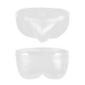 CLEVER-MENMODE MEN'S REFLECTIVE METALLIC LASER FAUX LEATHER SURF SWIMMING. 