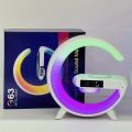 G63 Smart Light Sound Speaker Machine Fast Charging Alarm Clock 7-Color RGB Music Player Speaker. 