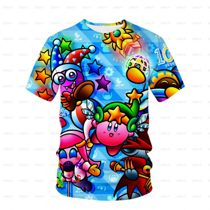 Boys%20and%20girls'%20clothes%20Kirby%20cartoon%203D%20T-shirt%20baby%20T-shirt%20top%204T-14T%20children's%20casual%20T-shirt%20street%20wear%20-%20Image%202