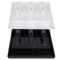 Delicate product Money Cash Coin Register Insert Tray Replacement Cashier Drawer Storage Register Tray Box Classify Store Black.