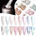 【In-Demand Item】 Myyeah 8ml Cat Star Shinying Magnetic Cat Eye's Gel Sparkling Cat Eye Effect UV LED Soak Off Varnishes DIY Nail Art Tools. 