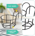 8 Inchi Railing Planters Outdoor Balcony Planters Railing Hanging Black Railing Planter Metal Pot 1 PCS. 