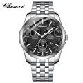 Dawn Watch Men's Watch Fashion Business Men's Watch Three-Eyed Six-Hand Alloy Luminous Date Men's Watch.