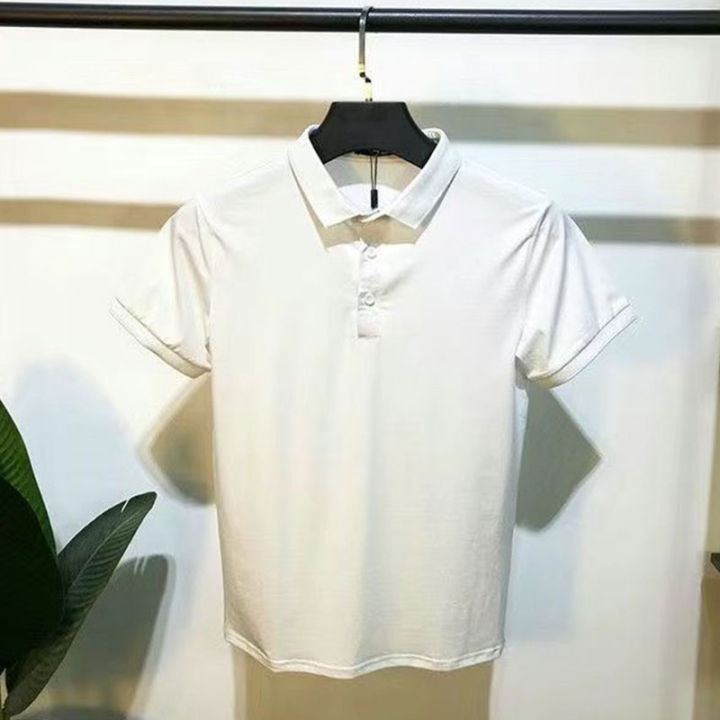 Elegant%20Fashion%20Harajuku%20Slim%20Fit%20Ropa%20Hombre%20Loose%20Casual%20All%20Match%20T-shirts%20Zipper%20Korean%20Version%20Short%20Sleeve%20Polo%20Shirts%20-%20Image%206