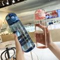 Bottle frosted bottle water bottle 780ml toilet sports transparent water bottle portable gym travel transparent leak-proof.