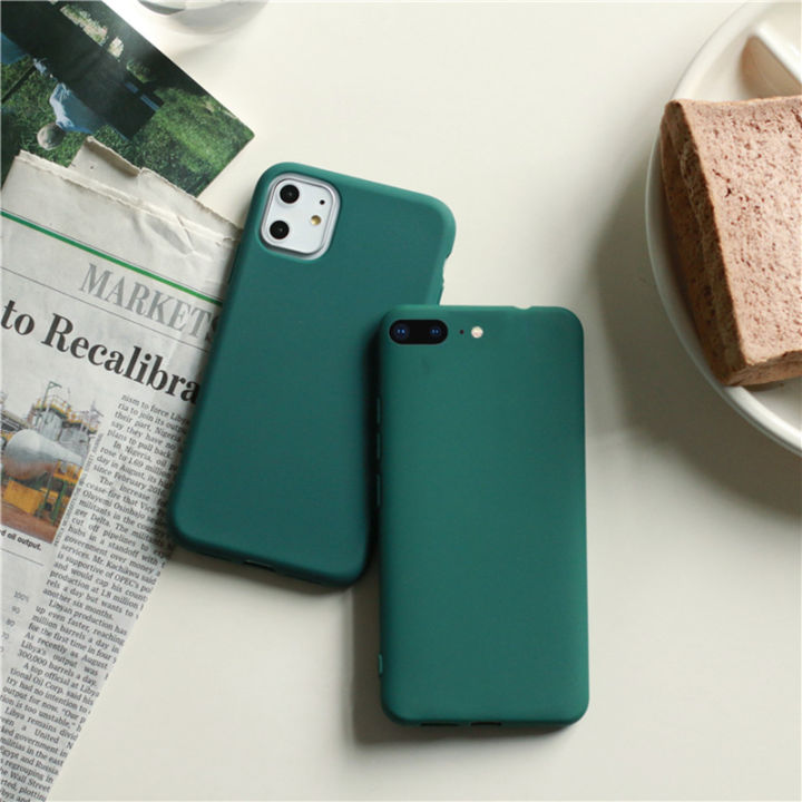 Dark%20Green%20Matte%20Phone%20Case%20For%20iphone%2014%2013%2012%20mini%2011%20Pro%20XS%20Max%20XR%20X%208%207%206S%206%20Plus%20Silicone%20Cases%20Solid%20Color%20Soft%20TPU%20Cover%20-%20Image%204