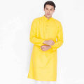 Special Cotton Panjabi for Men - Yellow - NZ-13007.