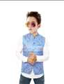 ,Printed, Partywear,Weading wear,Koti , vest  For Litel boy For Men. 