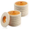 14 Piece Wool Felt Polishing Wheel Disc Wool Buffing Polishing 4 Inch for 100 Angle Grinder, Wool Polishing Wheel. 