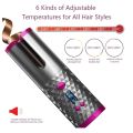Automatic Hair Curler Cordless USB Rechargeable Ceramic Curling Iron Temperature Adjustable Portable Hair Styling Tools. 