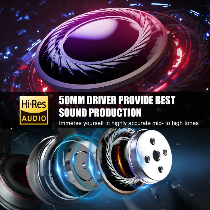 Oneodio%20Studio%20Pro%20DJ%20Headphone%20Over%20Ear%2050mm%20Drivers%20HIFI%20Wired%20Headset%20Professional%20Monitor%20DJ%20Headphones%20With%20Mic%20For%20Phone%20-%20Image%204