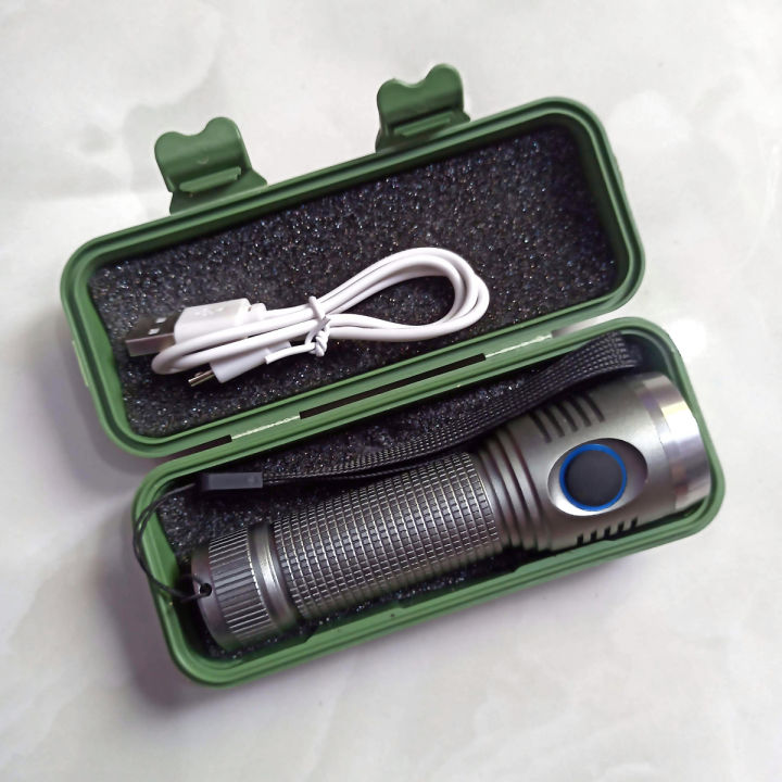 B-MAX%20Metal%20Body%20High%20Power%20Long%20Distance%20Rechargeable%20Three%20Modes%20Torch%20Light%20With%20Box%20-%20Image%203