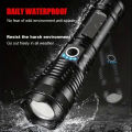 Powerful Rechargeable Flashlight GT10 LED High Power Flashlights Long Range Torch Tactical Lantern For Emergency. 