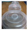 3 Pieces 3 Size MICROWAVE FOOD COVER / Plate Cover Splatter Guard Non Stick Plastic Clear Dish Lid.
