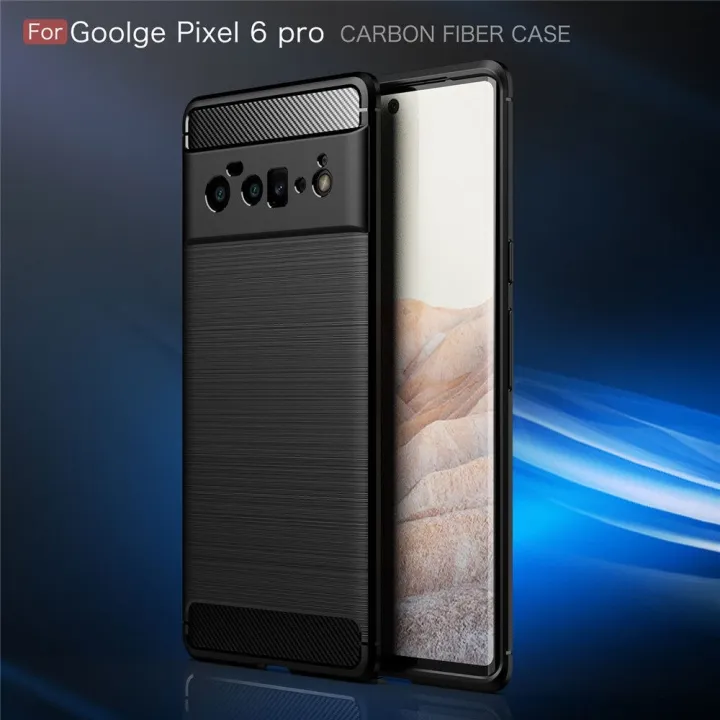 Carbon%20Fiber%20Case%20For%20Google%20Pixel%206%20Pro%20Luxury%20Stylish%20Rubber%20Silicone%20Armor%20Designed%20Shockproof%20Flexible%20Camera%20Bumper%20Protective%20TPU%20Back%20Cover%20-%20Camera%20-%20Phone%20-%20Image%203