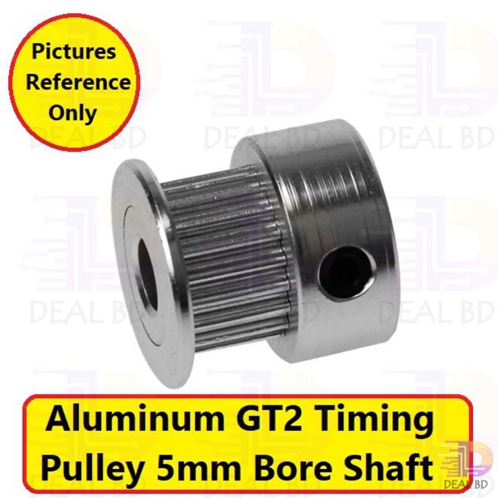 5mm Pully Aluminum GT2 Timing Pulley 5mm Bore Shaft 3D Printers Parts Puli Also Use For General Purpose