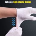 10Pairs Nylon Work Gloves Jewelry Silver Inspection Gloves Multiple Use Carpenter Repair Worker Supplies Household Cleaning Tool.