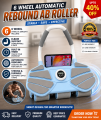FITNESS WORLD - Rebound AB Roller 6 Wheel for Abdominal Exercises with Knee Pad , Elbow Support, Phone Holder for Home Gym Strength Workouts.