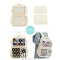 New Girls Large School Pink Ita Backpack with Two Clear Pockets for Pin Display Women Big Kawaii Ita Bag with Insert Plate H221.