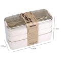 Lunch Bag,Re-usable Airtight Food Storage Containers, Dishwasher Safe,900 ML Bento Lunch Box Set With Bento. 