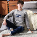 Unisex Flannel Sleepwear New Women Men Winter Warm Fleece Couples Pajamas Set Lovers Nightgown Cute Cartoon Pijamas Home Clothes.