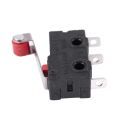 10Pcs Micro-Roller Lever Arm Open Close Limit Switch Kw12-3 Pcb Microswitch. 