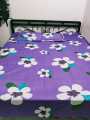 Cotton Fabric Printed 7 by 8 Feet Double King Size Bedsheet Set with Two Pillow Covers.