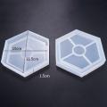 4 Pack Hexagon Silicone Coaster Molds Silicone Resin Mold, Clear Epoxy Molds For Casting With Resin, Concrete, Cement And Polymer Clay.