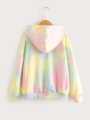 Rainbow Smile Love Hoodie Fashionable Hooded Sweatshirt Womens Japanese Tie Dye Hoodies Teen Girls Streetwear Casual Long Sleeve Cute Clothes 2022.