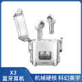 YX06 Transparent Creative High Battery Long Range Esports Game TWS Bluetooth Earphones.