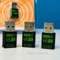 600Mbps Dual Band WiFi + Bluetooth Adapter For Windows PC/Laptop- (Driver Free Version, WiFi Hotspot Supported, 2.4GHz + 5GHz).