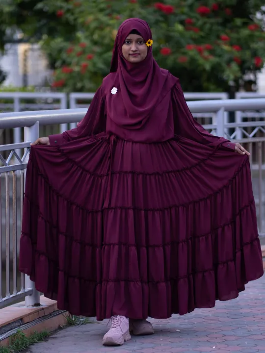 Anika%20Borka%202%20with%20Big%20Hijab%20for%20Women%20Muslim%20Outwear%20Dubai%20Cherry%20Georgette%20Premium%20Quality%20-%20Image%202