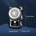 Washable Men's Shaver Quick Charger Travel-Friendly Rechargeable Pocket Razor ABS Mini Shaver for On-the-go Personal Grooming. 
