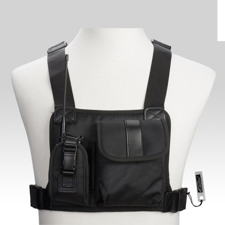 For Baofeng Radio Chest Bags Harness Front Pack Pouch Holster Vest Rig Carry Cade for Baofeng TYT Wouxun Motorola Walkie Talkie