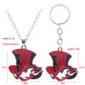 Japanese Game Persona 5 P5 Keychain Take Your Heart Logo Red Hat Key Chain for Women Men Car Keyring Choker Souvenir Gift.
