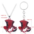 Japanese Game Persona 5 P5 Keychain Take Your Heart Logo Red Hat Key Chain for Women Men Car Keyring Choker Souvenir Gift. 
