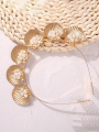 Marine Style Golden for shell Tiara Crown with Comb Faux Pearl Beaded Wedding. 