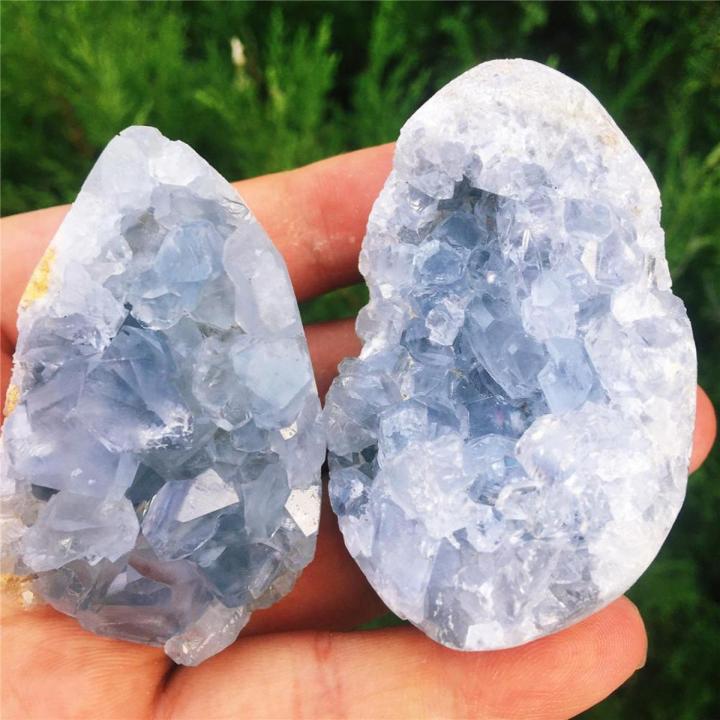 Hey my home】1pcs Natural crystal quartz celestite crystal