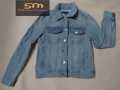 Women's Multicolor Denim Jacket Casual Vintage Style Clothing for Ladies. 