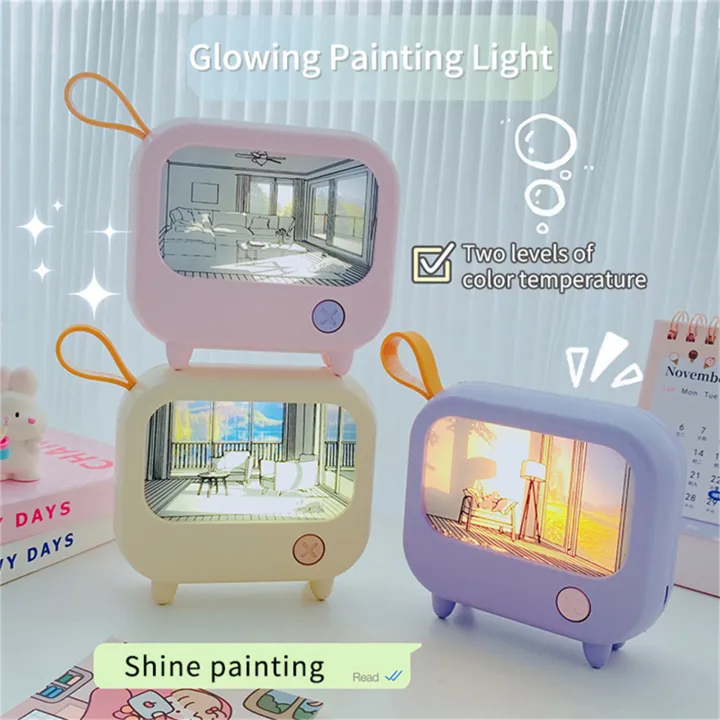 GC%20LED%20Night%20Light%20Cute%20TV%20Painting%20Design%20Learning%20Table%20Lamp%20USB%20Charging%202-Level%20Lighting%20Mini%20Desktop%20Light%20Birthday%20Gift%20-%20Image%202