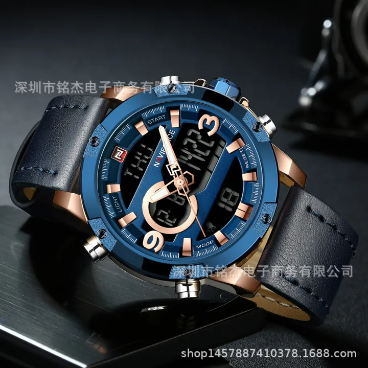NAVIFORCE%20Leading%209097%20Hot%20selling%20Men's%20Watch%20Sports%20Waterproof%20Dual%20Display%20Multifunctional%20Quartz%20Watch%20Men's%20Watch%20-%20Image%205