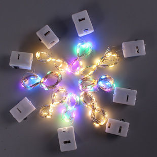 2M 20Led Mini Micro Copper Wire Light Battery Operated Led Strip String Fairy Lights- 5pcs