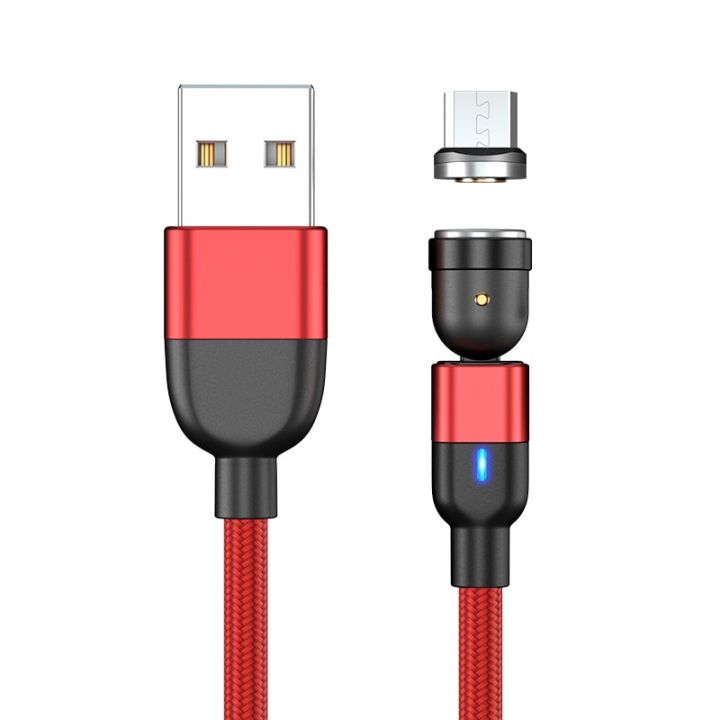 BKWHALE%20540%20Rotate%20Charge%20Magnetic%20Micro%20USB%20/%20Type%20C%20Fast%20Cable%20With%20LED%20Indicator%20Magnet%203A%20Charger%20Data%20Cable%20-%20Image%209